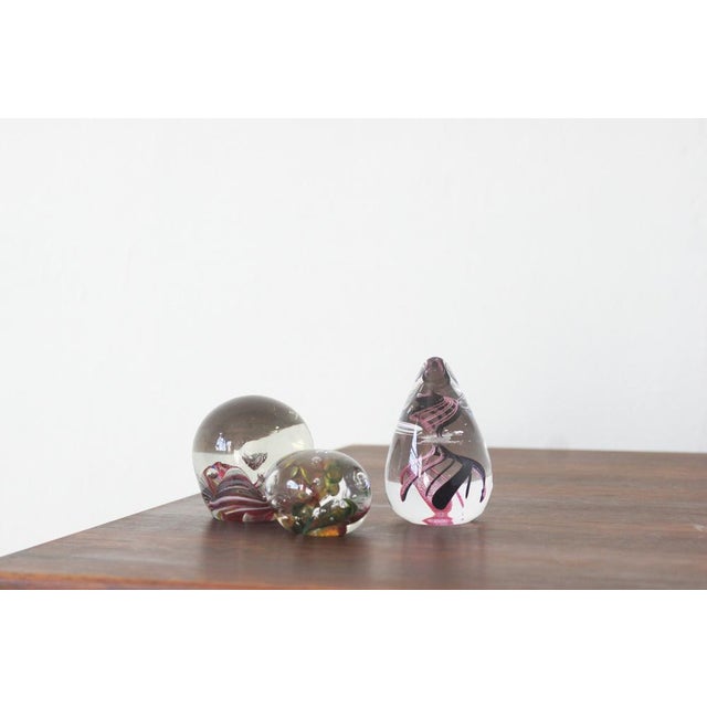 Vintage Paperweight Ball, Italy, 1970, Set of 3 For Sale - Image 3 of 8