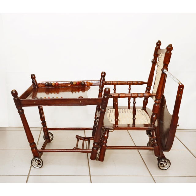 Antique Children's Chair in Beech, 1890s For Sale - Image 11 of 12