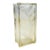 Vintage Frosted Flower Tall Glass Block Vase For Sale