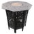 Brown Anglo-Indian Carved Rosewood Folding Table with Floral Inlay For Sale - Image 8 of 8