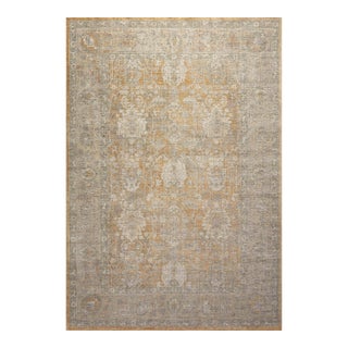 Chris Loves Julia x Loloi Rosemarie Gold / Sand 18" x 18" Sample Rug For Sale
