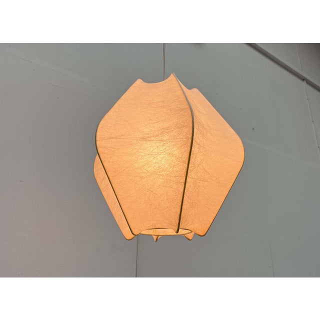 Mid-Century Modern German Cocoon Pendant Lamp by Friedel Wauer for Goldkant Leuchten, 1960s For Sale - Image 4 of 18