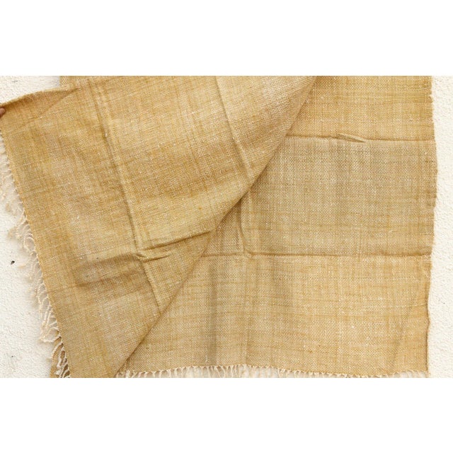 Organic Peace Silk Throw, Woven Earth For Sale - Image 4 of 5