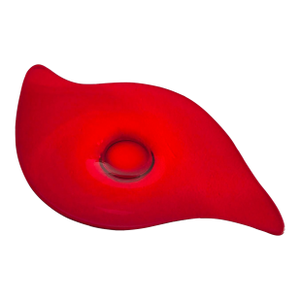 1960s Viking Glass Epic Console Platter/Bowl in Ruby Red