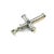 1990s David Yurman Black Diamond Cross Pendant Sterling Silver Estate For Sale - Image 4 of 7