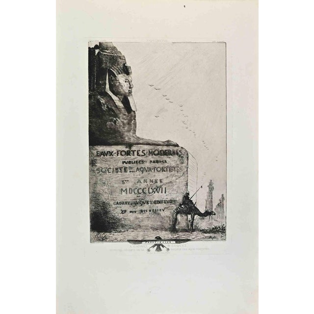 Edouard Dufeu, A Cadart and Luquet, Etching, 1870s For Sale