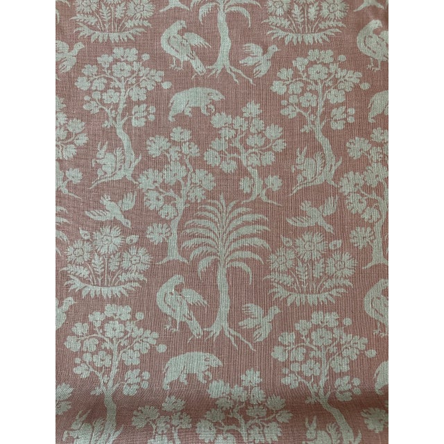 Schumacher Woodland Silhouette Linen Fabric 2 5/8 Yards Type Multi-purpose Pattern Interval 13.5'' Fabric Weight Type...