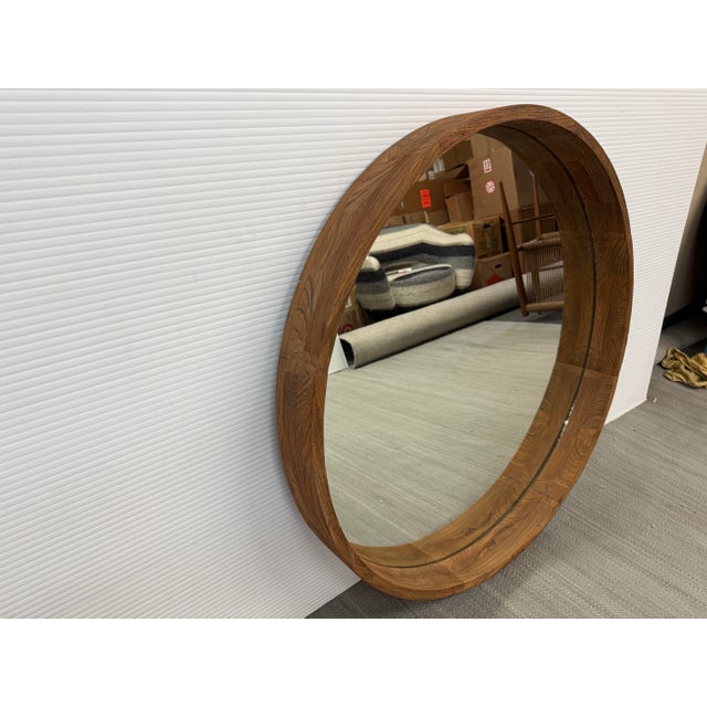Brownstone Capri Mirror, Teak Wood For Sale - Image 10 of 12