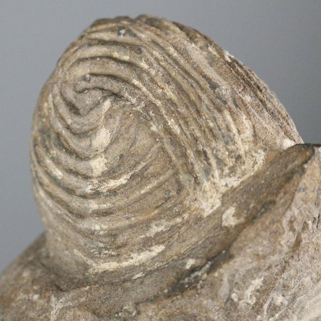 Stone Stone Buddha with Acrylic Glass Base For Sale - Image 7 of 9