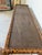 Brown Vintage Faux Tiger Bamboo Wrapped Rattan Console Table For Sale - Image 8 of 16
