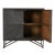 Ebony Geometric Wood Cabinet For Sale - Image 9 of 12