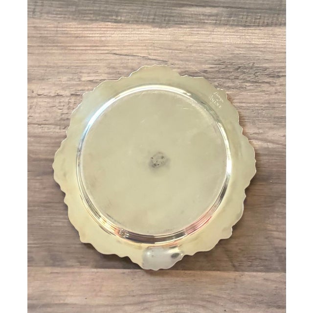 Baroque by Wallace Vintage Silver-Plate Wine Coaster For Sale - Image 10 of 11