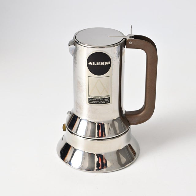 Italian Moka Coffee Maker in Stainless Steel by Richard Sapper for Alessi, 1980s For Sale - Image 13 of 13