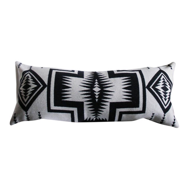 Black And White Pendleton Wool Lumbar Pillow Cover Chairish