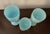 Glass 1930s Assorted Blue Opaline Goblets - Set of 3 For Sale - Image 7 of 7
