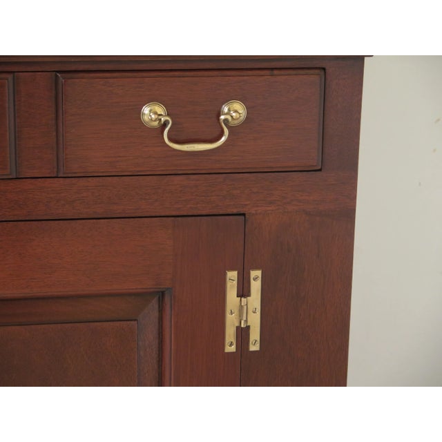 Kittinger 1970s Vintage Kittinger Model Williamsburg Mahogany Cupboard For Sale - Image 4 of 13