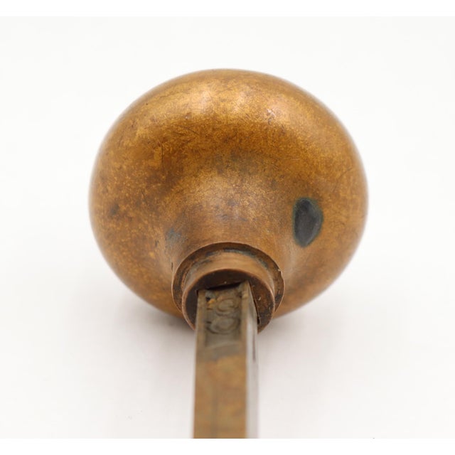 Vintage Pair of Bronze Concentric Passage Door Knobs For Sale - Image 6 of 6