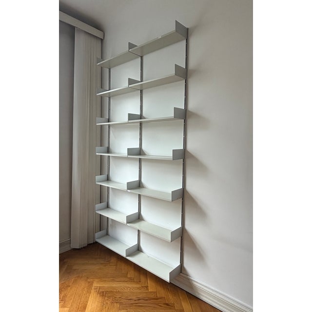Metal 606 Shelving System with 14 Shelves by Dieter Rams for Vitsoe, Germany, 1960s For Sale - Image 7 of 7