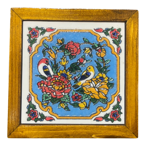 1990s Ceramic Jewelry Box With Velvet Lining