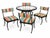 Mid-Century Modern Thinline Klismos Patio Set For Sale - Image 3 of 5
