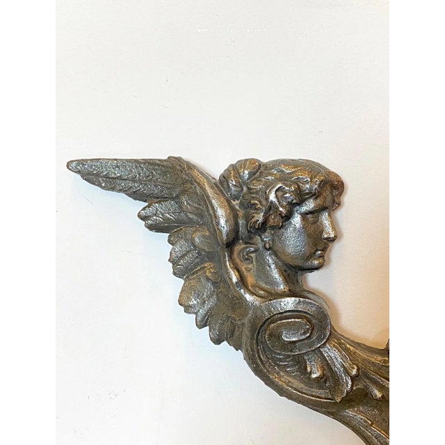 Antique Cast Iron Decorations, Set of 2 For Sale - Image 10 of 13