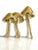 Metal Brass Mushrooms Triple Wall Hook For Sale - Image 7 of 7