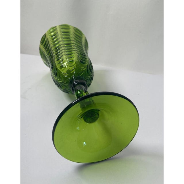 Large Vintage Handcrafted Murano Glass Chalice in the Style of Carlo Scarpa, 1950s For Sale - Image 13 of 16