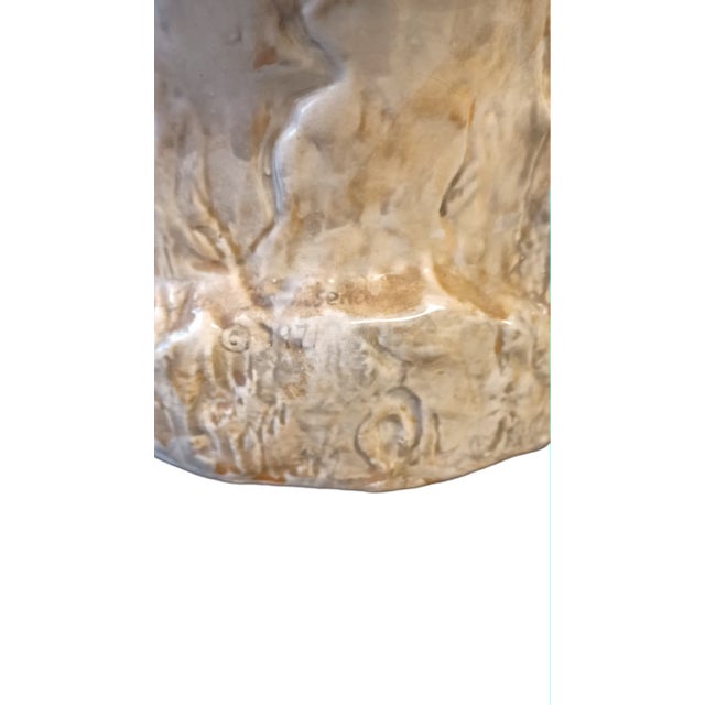 1970s Vintage Glazed Ceramic Pelican Signed For Sale - Image 5 of 6