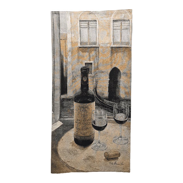 Venice Rouge Loom Woven Tapestry - 132 X 65 Cm (4'4" X 2'2") - Requires Rod Size 2 For Sale