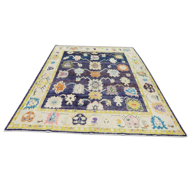 Modern Turkish Oushak Rug 8'3" x 10' For Sale - Image 9 of 10