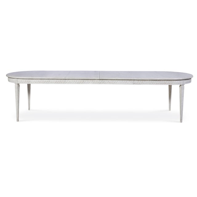 2020s Tara Shaw for Century Furniture Lutetia Swedish Dining Table-Rubbedwhite For Sale - Image 5 of 5
