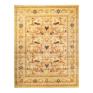 Mogul, One-of-a-Kind Hand-Knotted Area Rug in Yellow, 9' 3" x 11' 8" For Sale