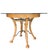 Brown Palm Beach Regency Rattan & Iron Dining Table With 42” Glass Top — In the Style of Ferguson Copeland For Sale - Image 8 of 8