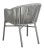 Daisy Stackable Rope Chair in Grey & Grey Cushion - a Pair For Sale In Philadelphia - Image 6 of 10