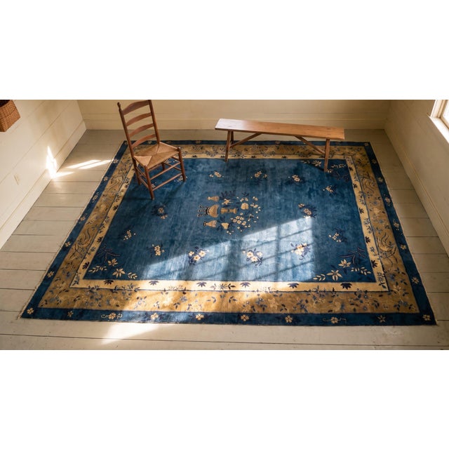 Early 20th Century Chinese Peking Carpet For Sale - Image 10 of 11