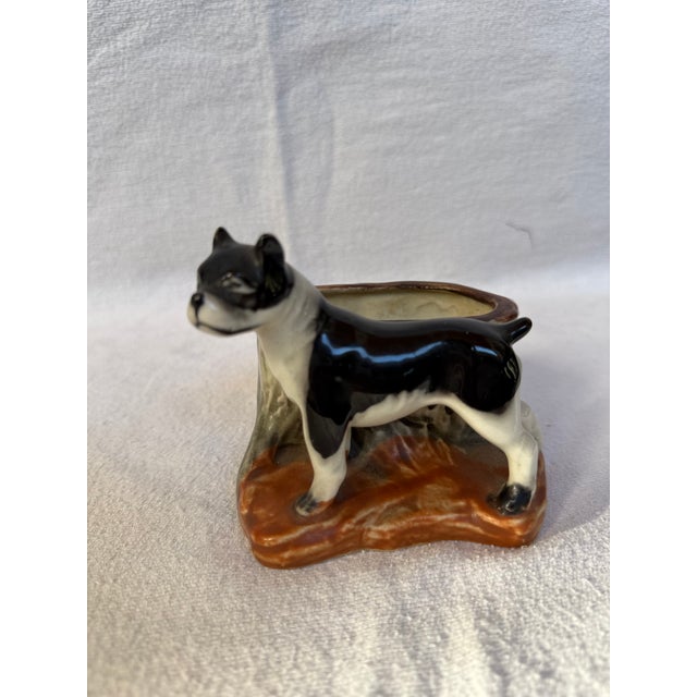 1940s Porcelain Boston Terrier Planter For Sale In Los Angeles - Image 6 of 8