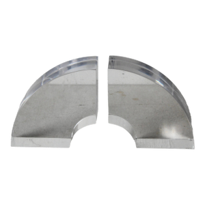 1960s Ritts Style Vintage Modern Thick Lucite Astrolite Acrylic Bookends- a Pair