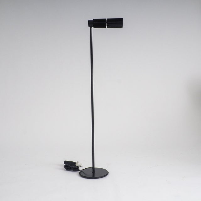 Black Haloprofil 878HR Floor Lamp by Viktor Frauenknecht for Swiss Lamps, 1960s For Sale - Image 4 of 8