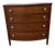 1820s Pennsylvania Figured Cherry Bowfront Chest of Drawers - Lancaster / Philadelphia For Sale