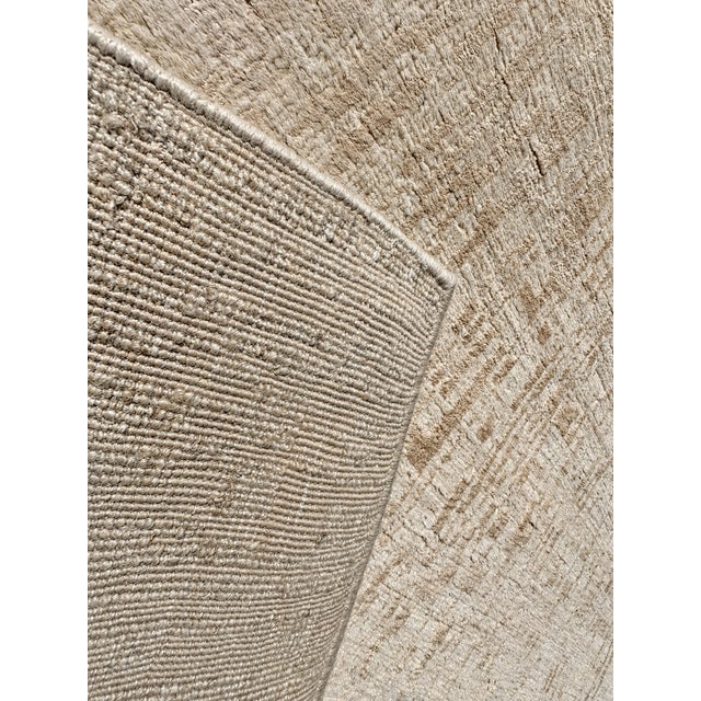 Rh Matrice Wool & Silk Rug – 10' × 14' Ivory | Hand-Knotted Wool & Silk | For Sale - Image 12 of 18