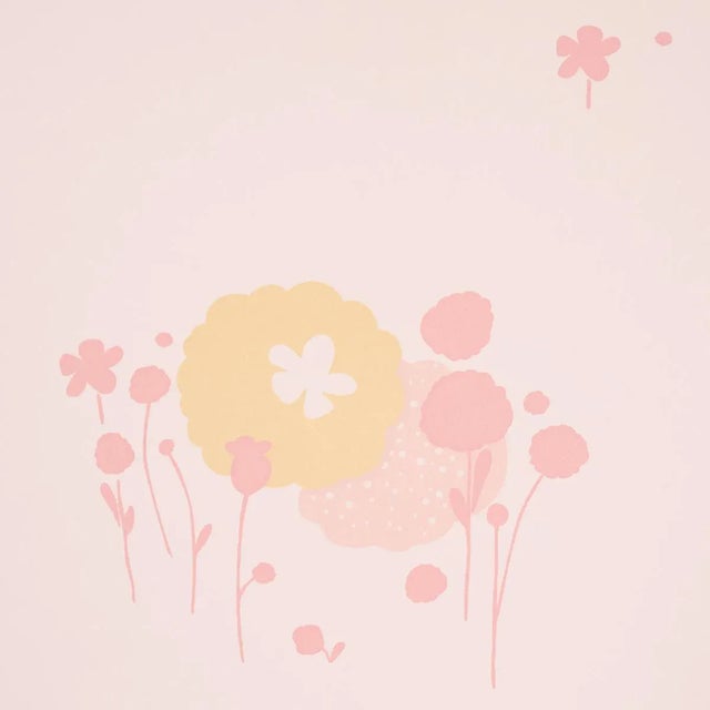 Children's Sample - Schumacher x Marie-Chantal Pom Pom Forest Wallpaper in Blush For Sale - Image 3 of 4