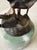 Early 20th Century Art Deco Bronze Statue of Lady Justice Mounted on Green Marble Base, Signed by Artist Alois Mayer For Sale In New York - Image 6 of 6