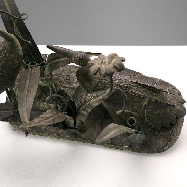 Bronze Patinated Metal Planter For Sale - Image 10 of 11