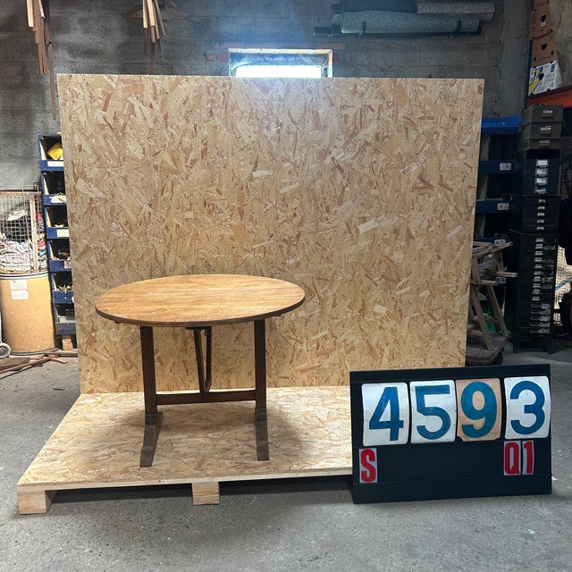 Winemaker Drop Leaf Tasting Table, 1950s For Sale - Image 4 of 4