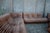 Refurbished 5-piece togo sofa set – brown leather pre-owned, independently refurbished and professionally reupholstered...