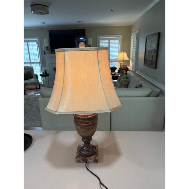 2000 - 2009 Italian Alabaster Urn Lamp For Sale - Image 5 of 9