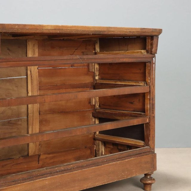 Louis Philippe Walnut Chest of Drawers, 19th Century For Sale - Image 10 of 12
