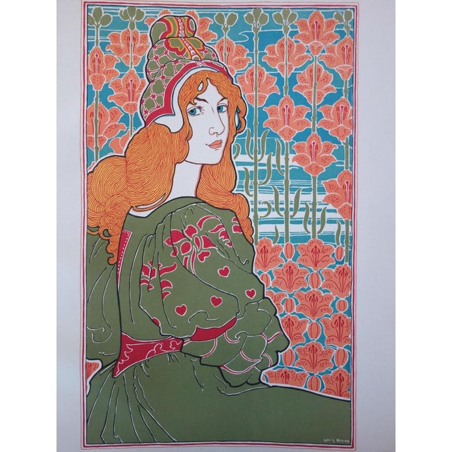 Louis John RHEAD (1857-1926) Jane, Two beautiful eyes dazzled my heart, 1899 Original lithograph (Champenois printing...