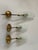 Italian Brass Glass Sconces, 1950s, Set of 3 For Sale - Image 6 of 18