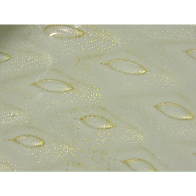 Vintage Alfredo Barbini Murano Glass Dish For Sale - Image 10 of 12
